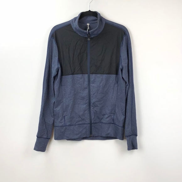 lululemon athletica Other - 🍁Lululemon Blue Color-block Zip-up Track Jacket